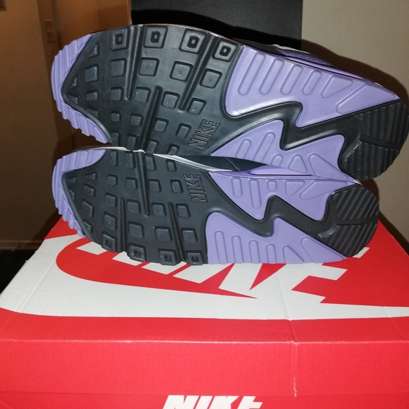 NIKE AIR MAX 90S WHITE-GREY-AMETHYST MEN'S SIZE 11 BRAND NEW IN BOX - Picture 4 of 12